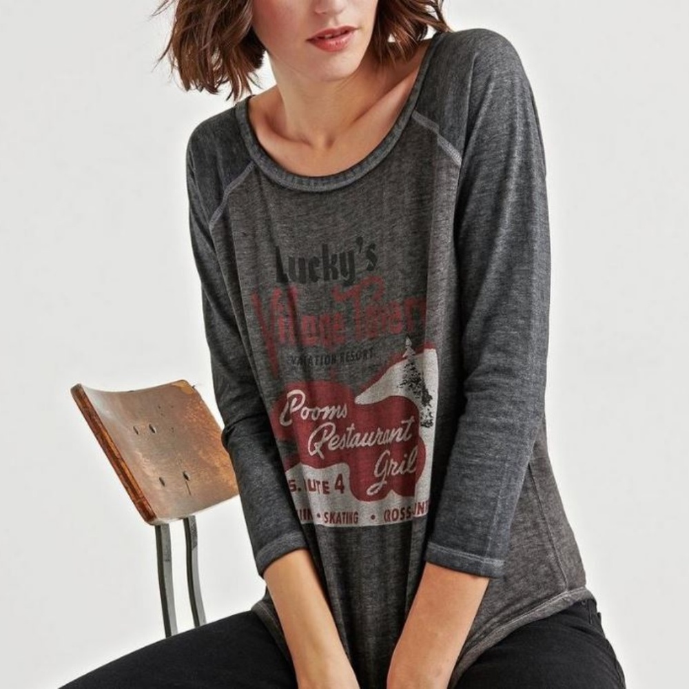Lucky Brand Village Tavern Raglan Tee